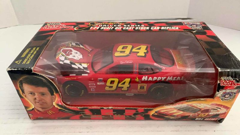 Photo 1 of NASCAR 50TH ANNIVERSARY RACING CHAMPIONS SIGNATURE DRIVER SERIES BILL ELLIOTT NUMBER 94 1/24TH SCALE DIECAST STOCK CAR REPLICA