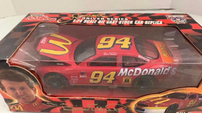 Photo 1 of NASCAR 50TH ANNIVERSARY RACING CHAMPIONS SIGNATURE DRIVER SERIES BILL ELLIOTT NUMBER 94 1/24TH SCALE DIECAST STOCK CAR REPLICA