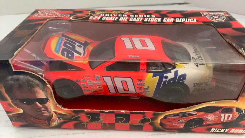 Photo 1 of NASCAR 50TH ANNIVERSARY RACING CHAMPIONS SIGNATURE DRIVER SERIES PHIL RUDD NUMBER 10 1/24TH SCALE DIECAST STOCK CAR REPLICA