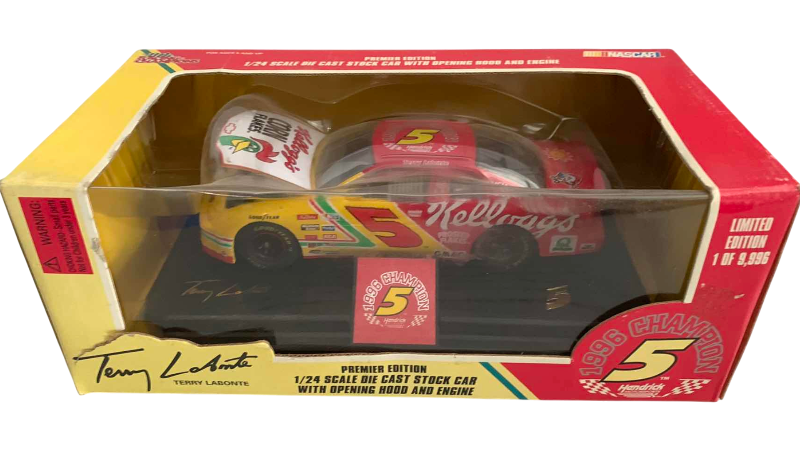 Photo 1 of NASCAR RACING CHAMPIONS 1996 CHAMPION TERRY LABONTE NUMBER 5 PREMIER EDITION 124 SCALE DIECAST STOCK CAR 1/9996