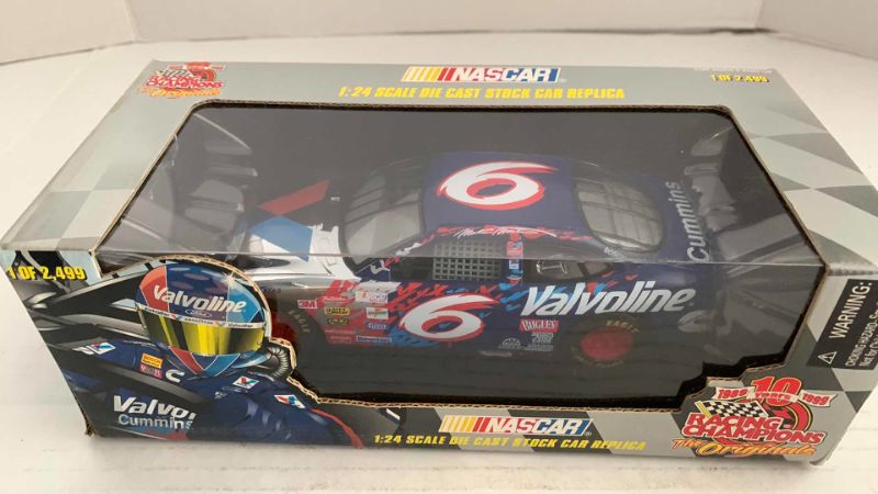 Photo 1 of NASCAR RACING CHAMPIONS ORIGINALS 10TH ANNIVERSARY NUMBER SIX 1/24 SCALE DIECAST REPLICA STOCK CAR 1/2499