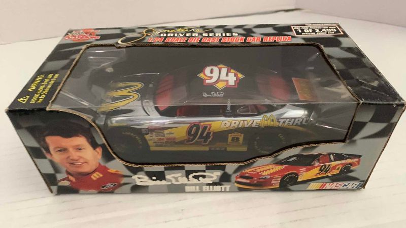 Photo 1 of NASCAR RACING CHAMPIONS 10TH ANNIVERSARY SIGNATURE DRIVER SERIES BILL ELLIOTT NUMBER 94 1/24 SCALE DIECAST STOCK CAR REPLICA 1/2499