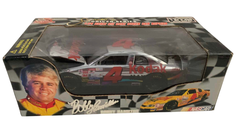 Photo 1 of NASCAR RACING CHAMPIONS 10TH ANNIVERSARY SIGNATURE DRIVER SERIES BOBBY HAMILTON NUMBER 4 1/24 SCALE DIECAST STOCK CAR REPLICA 1/2499