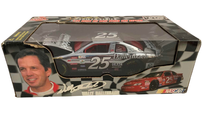 Photo 1 of NASCAR RACING CHAMPIONS 10TH ANNIVERSARY SIGNATURE DRIVER SERIES WALLY DALLENBACH NUMBER 25 1/24 SCALE DIECAST STOCK CAR REPLICA 1/2499