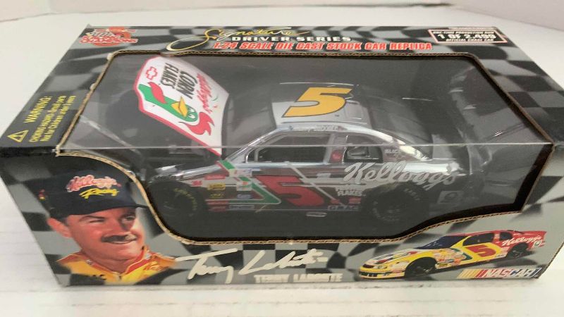 Photo 1 of NASCAR RACING CHAMPIONS 10TH ANNIVERSARY SIGNATURE DRIVER SERIES TERRY LABONTE NUMBER 5 1/24 SCALE DIECAST STOCK CAR REPLICA 1/2499