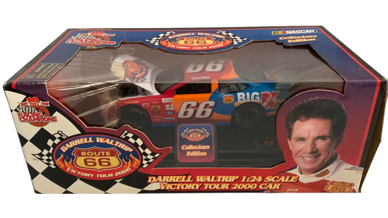 Photo 1 of NASCAR RACING CHAMPIONS 10TH ANNIVERSARY ROUTE 66 VICTORY TOUR 2000 COLLECTORS EDITION DARRELL WALTRIP NUMBER 66 1/24 SCALE CAR