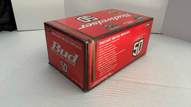 Photo 1 of NASCAR 50TH ANNIVERSARY REVEL COLLECTION BUDWEISER 5124 SCALE DIECAST REPLICA