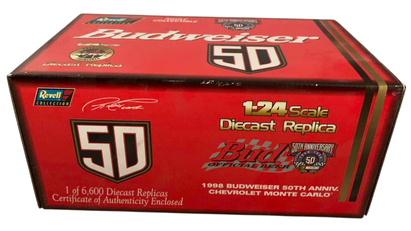 Photo 1 of NASCAR 50TH ANNIVERSARY REVEL COLLECTION BUDWEISER 5124 SCALE DIECAST REPLICA