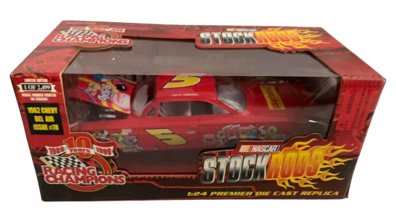 Photo 1 of NASCAR RACING CHAMPIONS 10TH ANNIVERSARY STOCK RODS 1962 CHEVY BELAIR ISSUE NUMBER 78 1/24 SCALE 1/2499