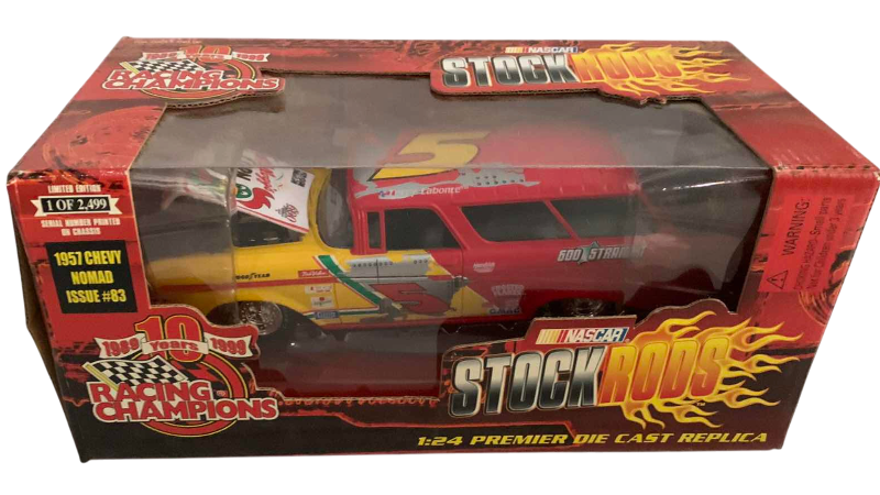 Photo 1 of NASCAR RACING CHAMPIONS 10TH ANNIVERSARY STOCK RODS 1957 CHEVY NOMAD ISSUE NUMBER 83 1/24 SCALE
