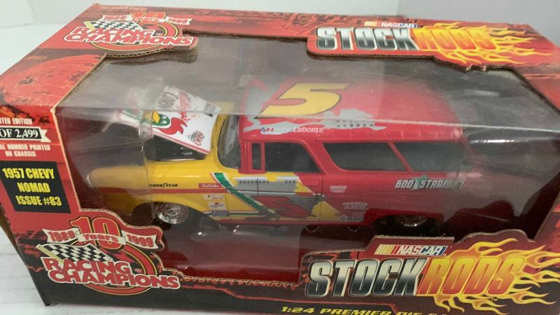 Photo 1 of NASCAR RACING CHAMPIONS 10TH ANNIVERSARY STOCK RODS 1957 CHEVY NOMAD ISSUE NUMBER 83 1/24 SCALE