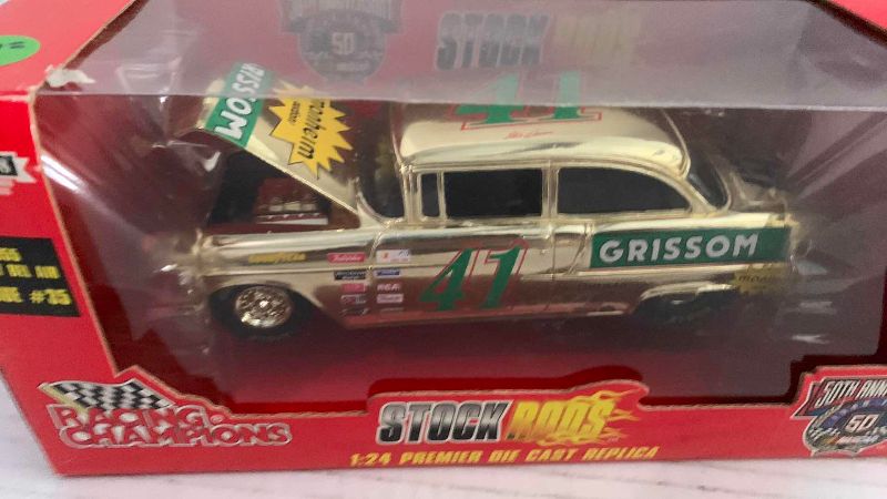 Photo 1 of NASCAR 50TH ANNIVERSARY STOCK RODS 1955 CHEVY BELAIR ISSUE NUMBER 35 1/24 scale