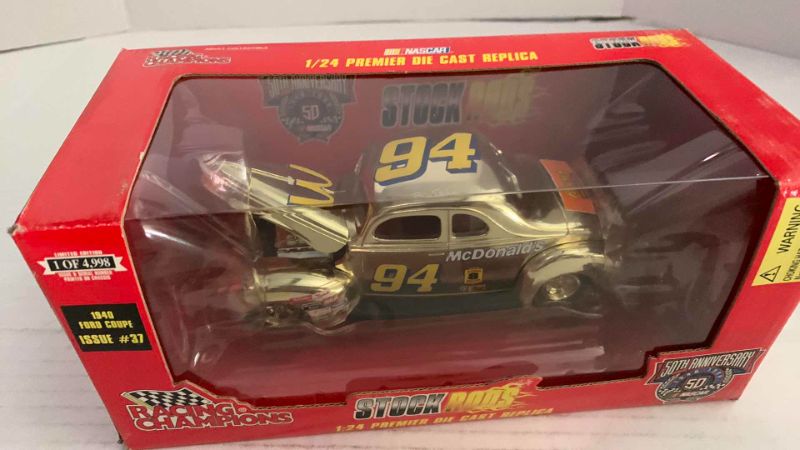 Photo 1 of NASCAR 50TH ANNIVERSARY RACING CHAMPIONS STOCK RODS 1940 FORD COUPE ISSUE NUMBER 37 1/24 SCALE