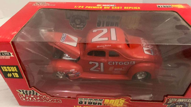 Photo 1 of NASCAR 50TH ANNIVERSARY RACING CHAMPIONS STOCK RODS ISSUE NUMBER 19 1/24 SCALE