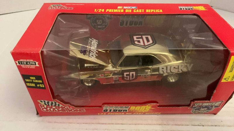 Photo 1 of NASCAR 50TH ANNIVERSARY RACING CHAMPIONS STOCK RODS 1968 CHEVY CAMARO ISSUE NUMBER 63 1/24 SCALE