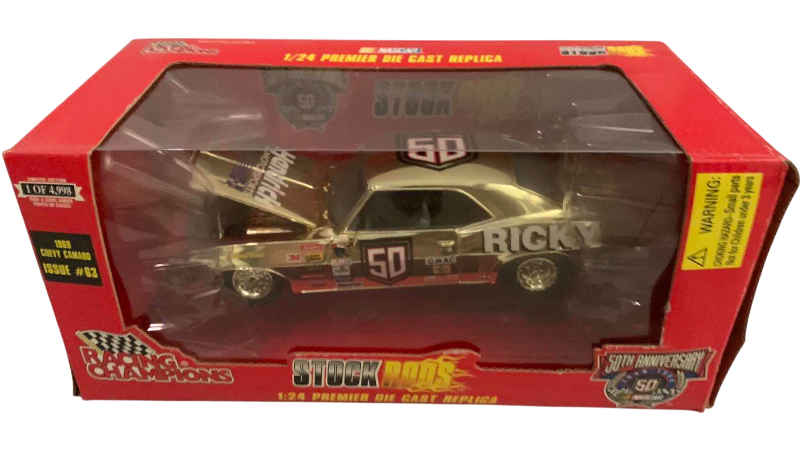 Photo 1 of NASCAR 50TH ANNIVERSARY RACING CHAMPIONS STOCK RODS 1968 CHEVY CAMARO ISSUE NUMBER 63 1/24 SCALE