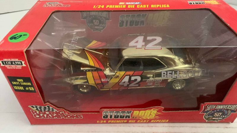 Photo 1 of NASCAR 50TH ANNIVERSARY RACING CHAMPION STOCK RODS 1969 CHEVY CAMARO ISSUE NUMBER 68 1/24 SCALE
