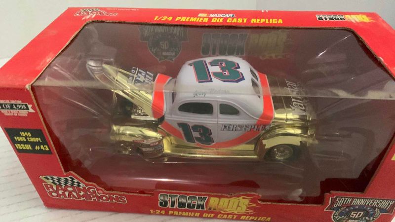 Photo 1 of NASCAR 50TH ANNIVERSARY RACING CHAMPIONS STOCK RODS 1940 FORD COUPE NUMBER 43 1/24 SCALE