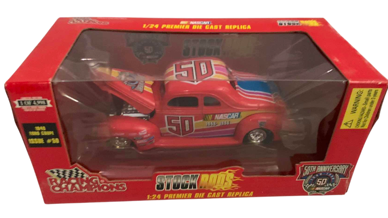 Photo 1 of NASCAR 50TH ANNIVERSARY RACING CHAMPIONS STOCK RODS 1940 FORD COUPE ISSUE NUMBER 50 1/24 SCALE