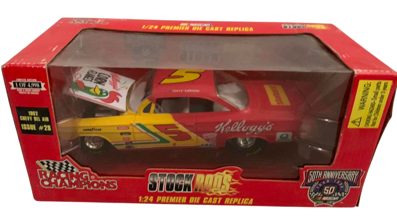 Photo 1 of NASCAR 50TH ANNIVERSARY RACING CHAMPIONS STOCK RODS 1962 CHEVY BELAIR ISSUE NUMBER 28 1/24 SCALE