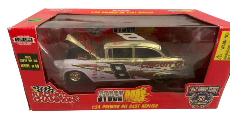 Photo 1 of NASCAR 50TH ANNIVERSARY RACING CHAMPIONS STOCK RODS 1955 CHEVY BELAIR ISSUE NUMBER 49 1/24 SCALE