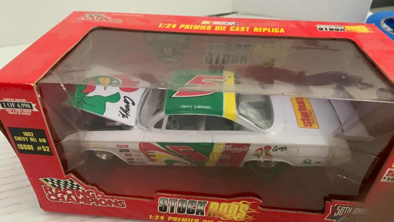 Photo 1 of NASCAR 50TH ANNIVERSARY RACING CHAMPIONS STOCK RODS 1962 CHEVY BELAIR ISSUE NUMBER 52 1/24TH SCALE