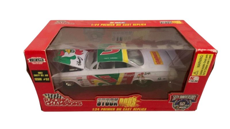 Photo 1 of NASCAR 50TH ANNIVERSARY RACING CHAMPIONS STOCK RODS 1962 CHEVY BELAIR ISSUE NUMBER 52 1/24TH SCALE