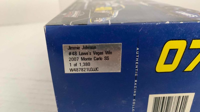 Photo 1 of NASCAR AUTHENTIC HENDRICK MOTORSPORTS RACE VERSION JIMMY JOHNSON NUMBER 48 LAS VEGAS NEVADA, MARCH 11, 2007 1/1380