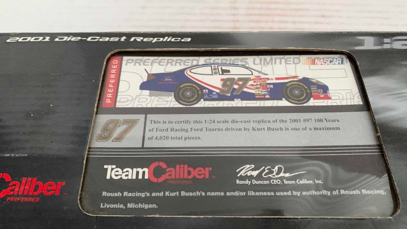 Photo 1 of NASCAR TEAM CALIBER 2001 KURT BUSH NUMBER 97
