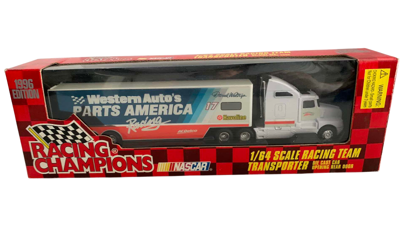 Photo 1 of NASCAR RACING CHAMPIONS 1996 1/64 SCALE RACING TEAM TRANSPORTER DARRELL WALTRIP NUMBER 17