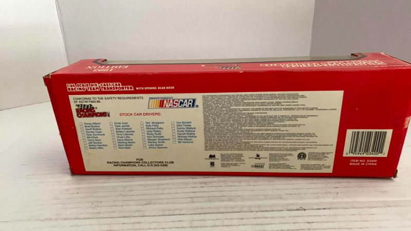 Photo 1 of NASCAR RACING CHAMPIONS 1993 1/64 SCALE RACING TEAM TRANSPORTER JEFF GORDON NUMBER 24