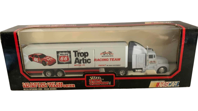 Photo 1 of NASCAR RACING CHAMPIONS 1/64 SCALE RACING TEAM TRANSPORTER CALE YARBOROUGH NUMBER 66