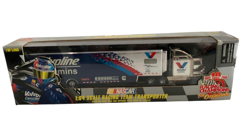 Photo 1 of NASCAR RACING CHAMPIONS 10TH ANNIVERSARY 1/64 SCALE TEAM TRANSPORT VALVOLINE