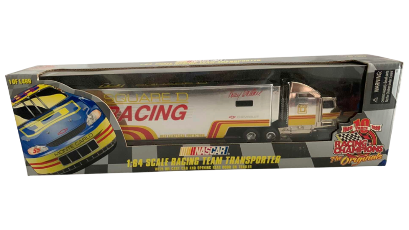 Photo 1 of NASCAR RACING CHAMPIONS 10TH ANNIVERSARY 1/64 SCALE TEAM TRANSPORT SQUARE D RACING