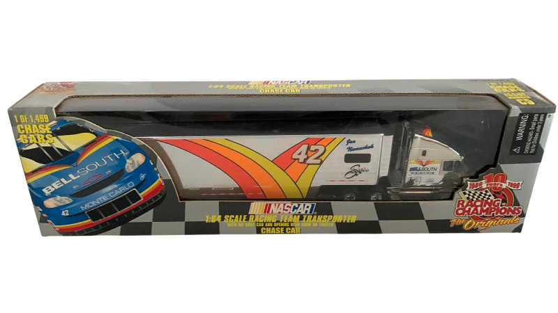 Photo 1 of NASCAR RACING CHAMPIONS 10TH ANNIVERSARY 1/64 SCALE, RACING TEAM TRANSPORTER AND CHASE CAR ONE OF 1/1499 ISSUE NUMBER C5