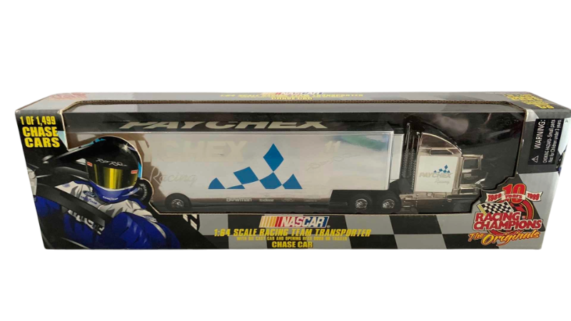 Photo 1 of NASCAR RACING CHAMPIONS 10TH ANNIVERSARY 1/64 SCALE, PAYCHEX RACING TEAM TRANSPORTER AND CHASE CAR ONE OF 1/1499 ISSUE NUMBER C3