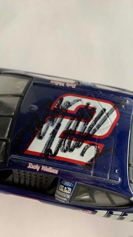 Photo 1 of NASCAR RUSTY WALLACE NUMBER TWO AUTOGRAPHED CAR 1/24 SCALE NOT AUTHENTICATED