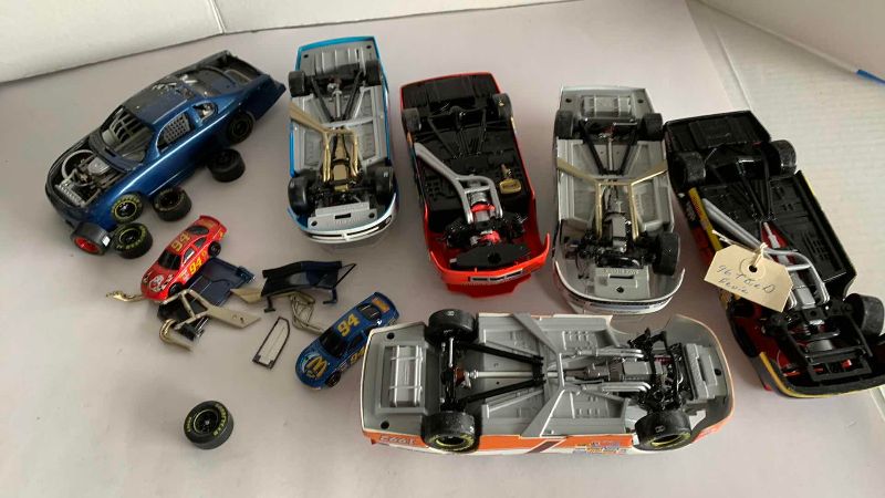Photo 1 of NASCAR ASSORTED CARS SOME MISSING WHEELS, SOME AUTOGRAPHED