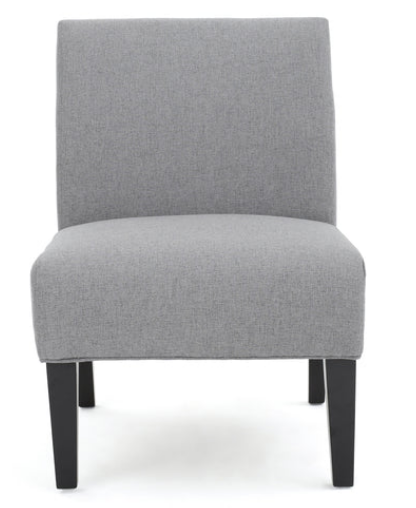 Photo 1 of GDF STUDIOS ARM LESS ACCENT FABRIC CHAIR GREY COLOR MODEL 57606.00DGY
