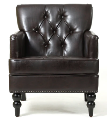 Photo 1 of GDF STUDIOS MEDFORD LEATHER CLUB CHAIR BROWN COLOR MODEL 53444.00MF
