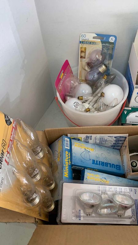 Photo 1 of ASSORTED LIGHT BULBS