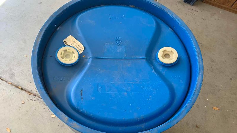 Photo 1 of 55 GALLON PLASTIC DRUM