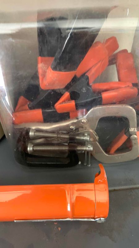 Photo 1 of CLAMPS AND HOUSEHOLD REPAIR ITEMS