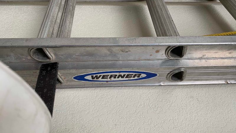 Photo 1 of WERNER ALUMINUM EXTENSION LADDER
