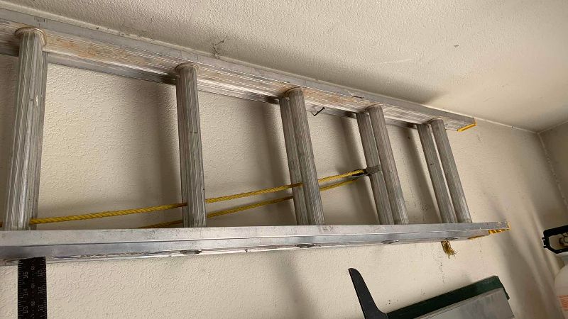 Photo 1 of WERNER ALUMINUM EXTENSION LADDER