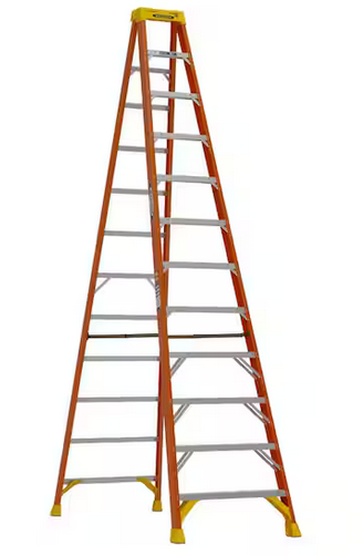Photo 1 of WERNER 12 FOOT FIBERGLASS LADDER