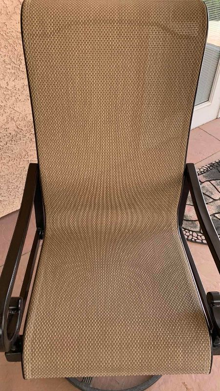 Photo 1 of 2-PATIO ROCKER SWIVEL CHAIRS AND A TABLE