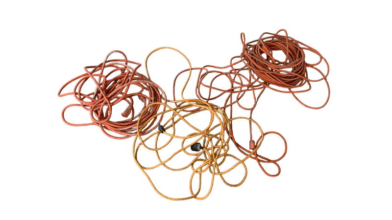 Photo 1 of 3-VARIOUS SIZED EXTENSION CORDS