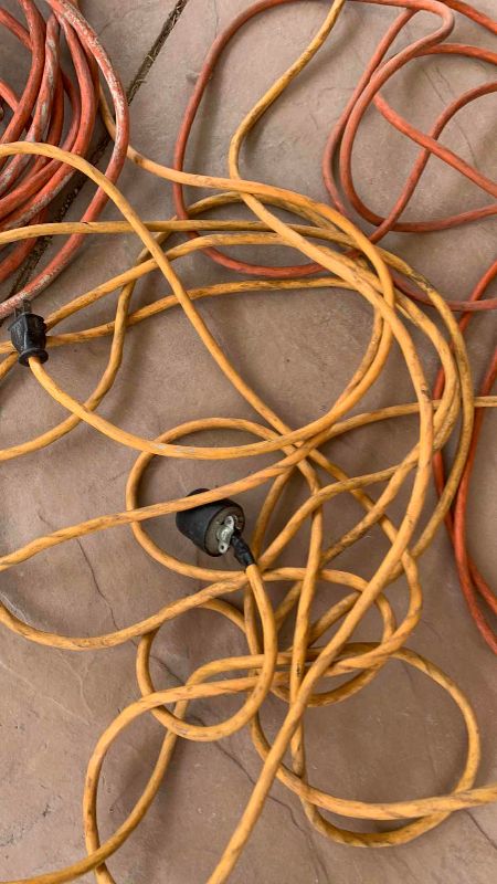 Photo 1 of 3-VARIOUS SIZED EXTENSION CORDS