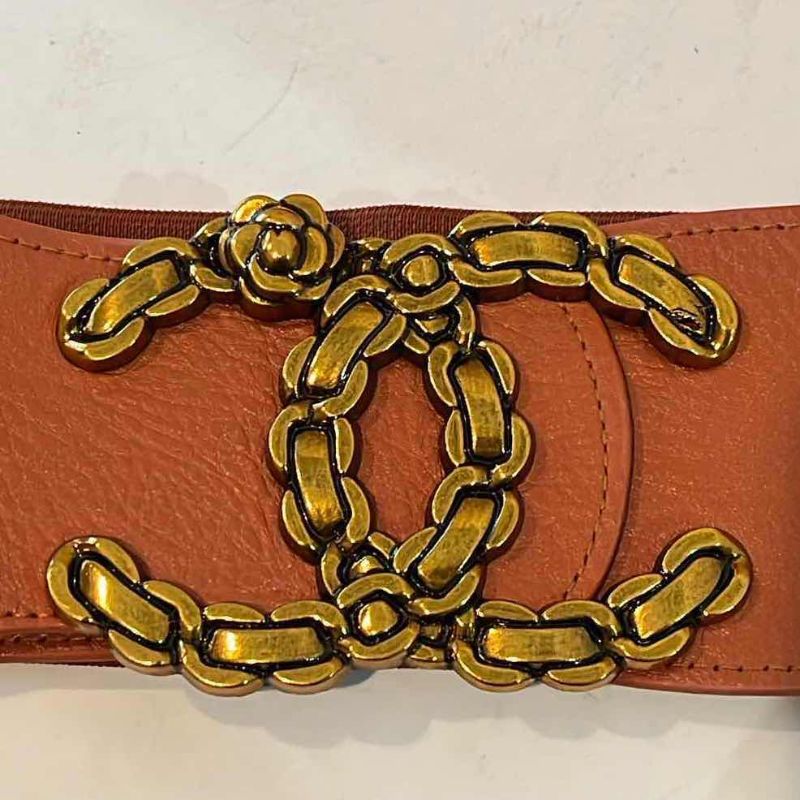 Photo 1 of 5- WOMEN'S DESIGNER INSPIRED LOGO THICK BELTS